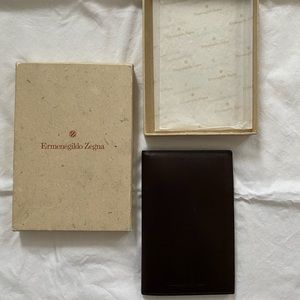 Dk Brown Small Notepad/Card Holder